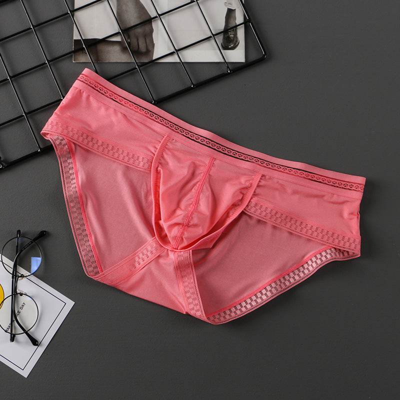 Summer New Translucent Ice Silk Underwear Men Sexy - Mubimart
