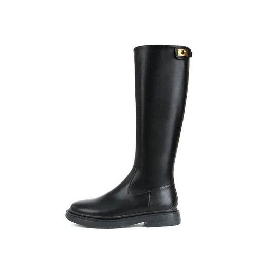Tall Tube Knight Boots Female Autumn Winter - Mubimart