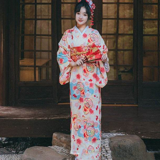 Shenming Girl Formal Dress Traditional Japanese Kimono Dress - Mubimart