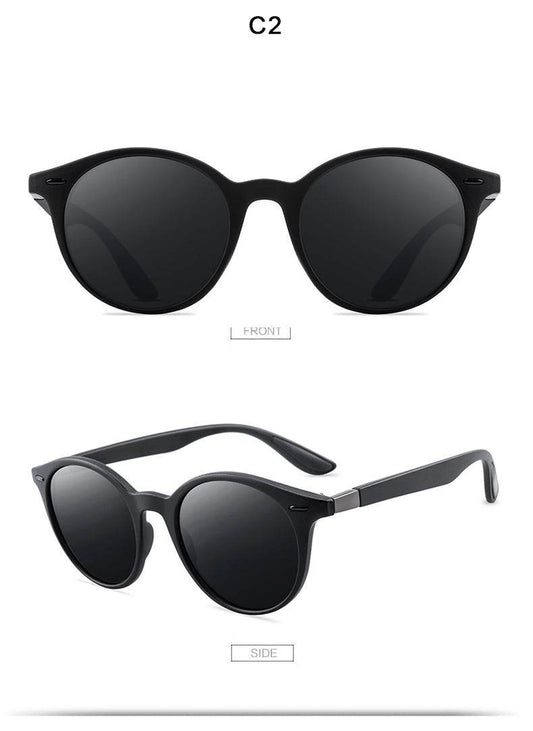 P26 Polarized Sunglasses Round Sunglasses Polarized Male Drivers Driving Sunglasses - Mubimart