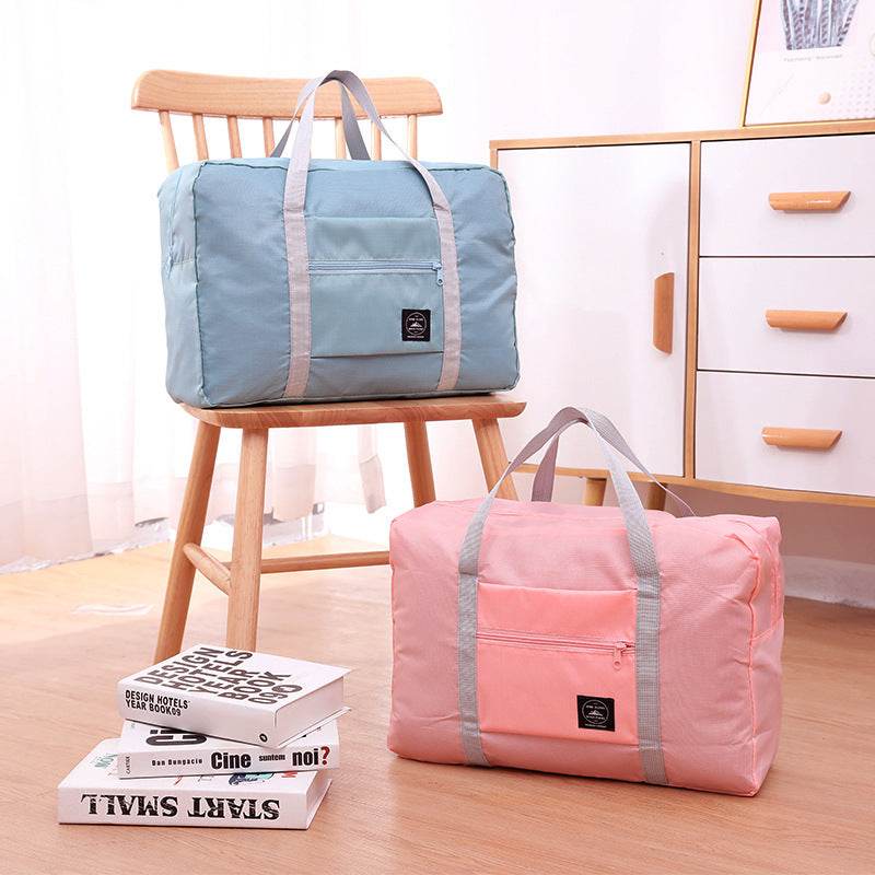 Foldable Travel Duffel Bag Women Home Sort Out Quilt Blanket Bag - Mubimart