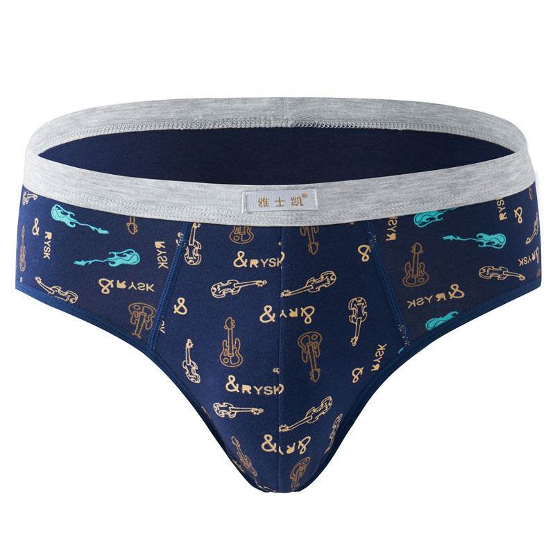 Men Comfortable Soft Cotton Briefs Underwear - Mubimart