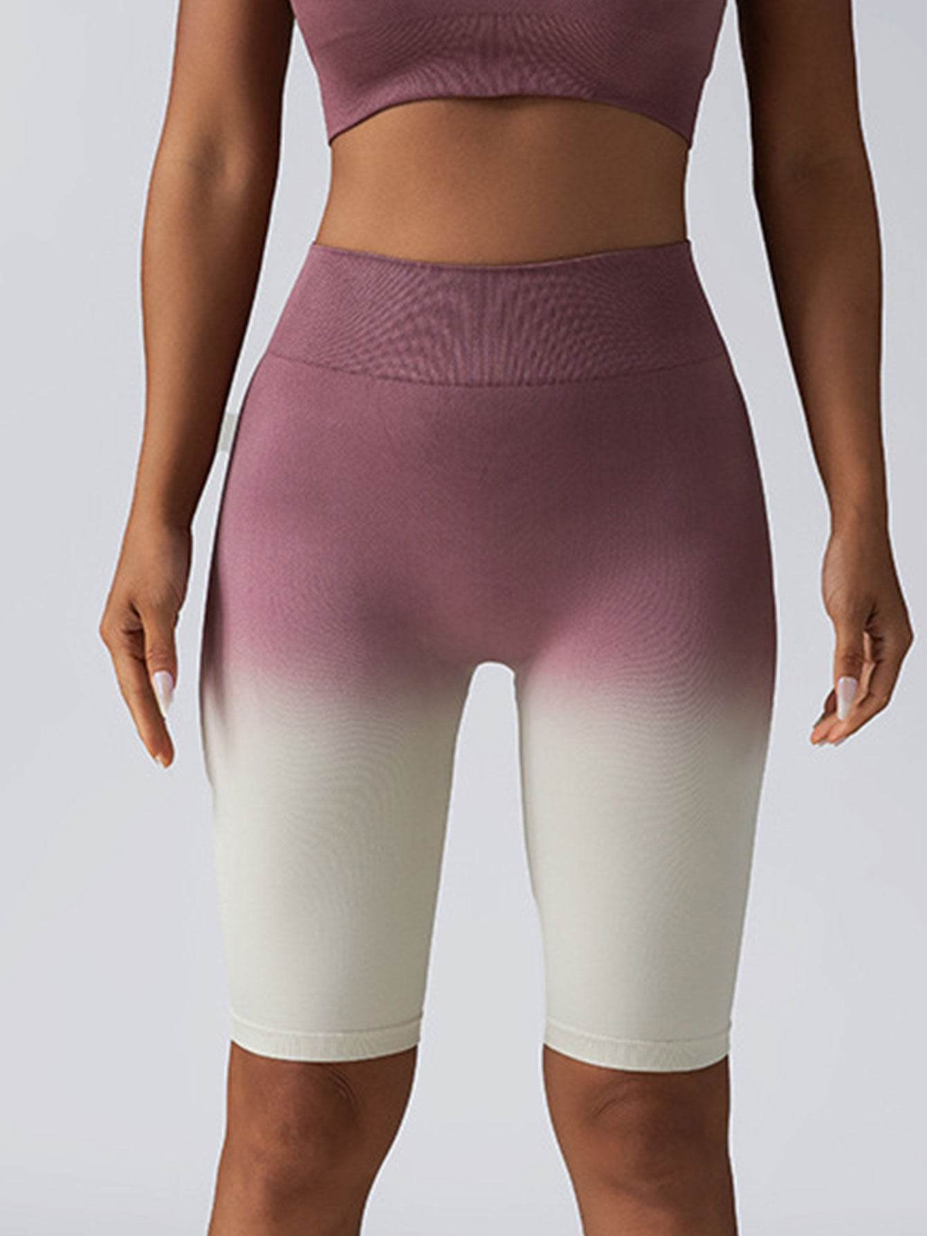 3 Pack Women Workout Shorts Scrunch Shorts Seamless High Waisted Contour Gym Yoga Biker Shorts - Mubimart
