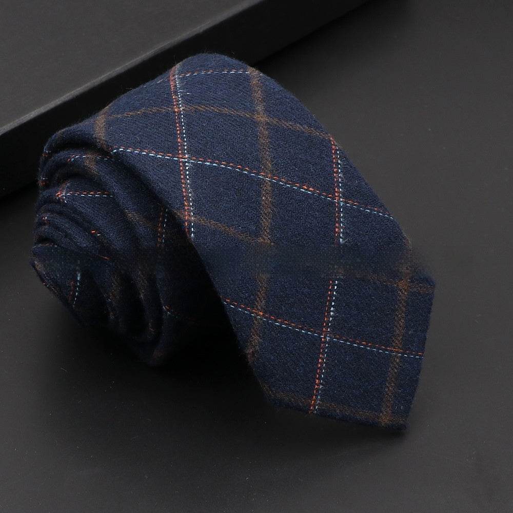 Artificial Woolen Necktie Korean Casual Accessories - Mubimart