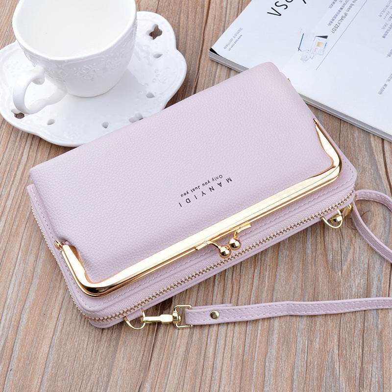 Lock Crossbody Bags Women Shoulder Bag Clutch Ladies Mobile Phone Bag Purse Handbag - Mubimart