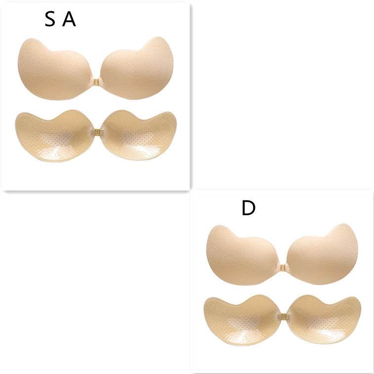 Invisible Push Up Bra Backless Strapless Bra Seamless Front Closure Bralette Underwear - Mubimart