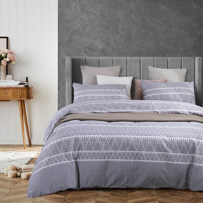 Home Textile Printing Brushed Bedding Suit 1 Bed Cover 2 Pillowcases - Mubimart