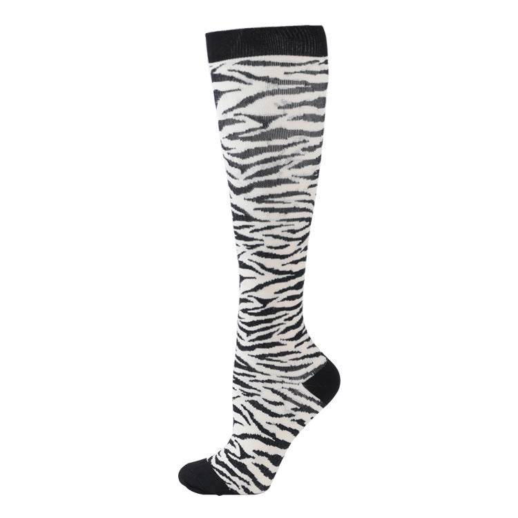 Sports Compression Socks Pattern Stretch Stockings - Mubimart