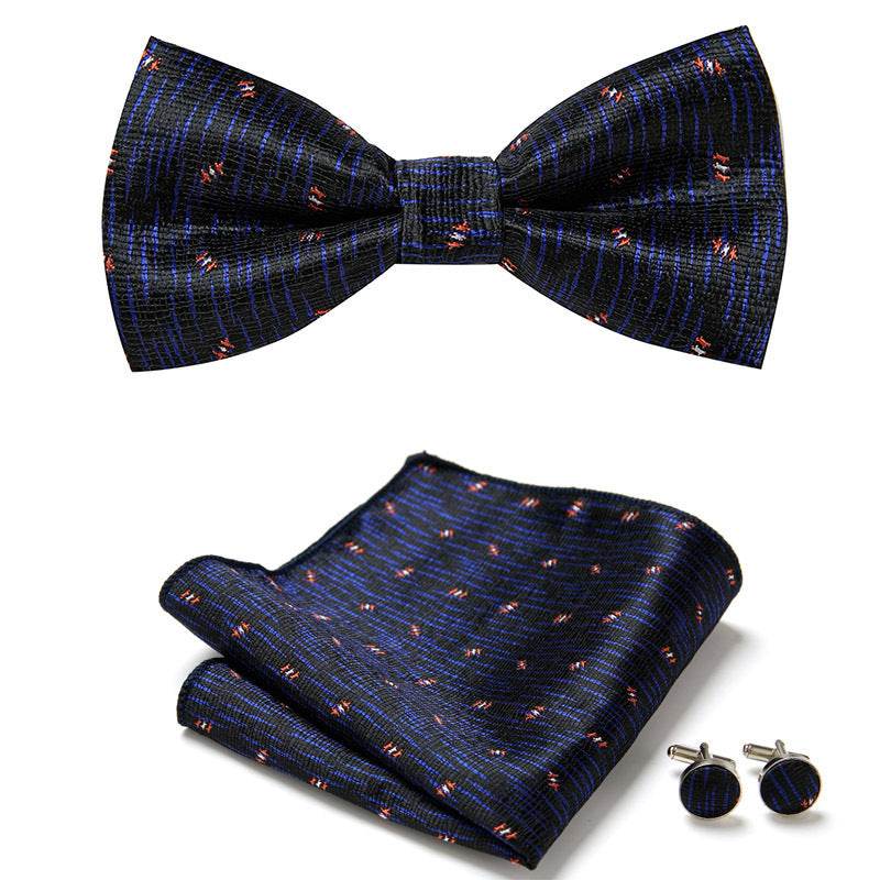Three Piece Set Of Stylish Bow Ties - Mubimart