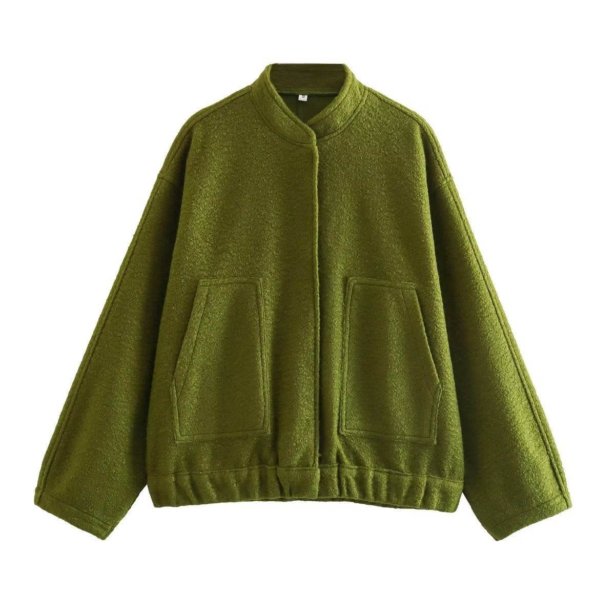 Fashion Casual Bomber Jacket Coa - Mubimart