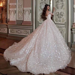 Wedding Gown Bridal Lace Dresses - Mubimart -  