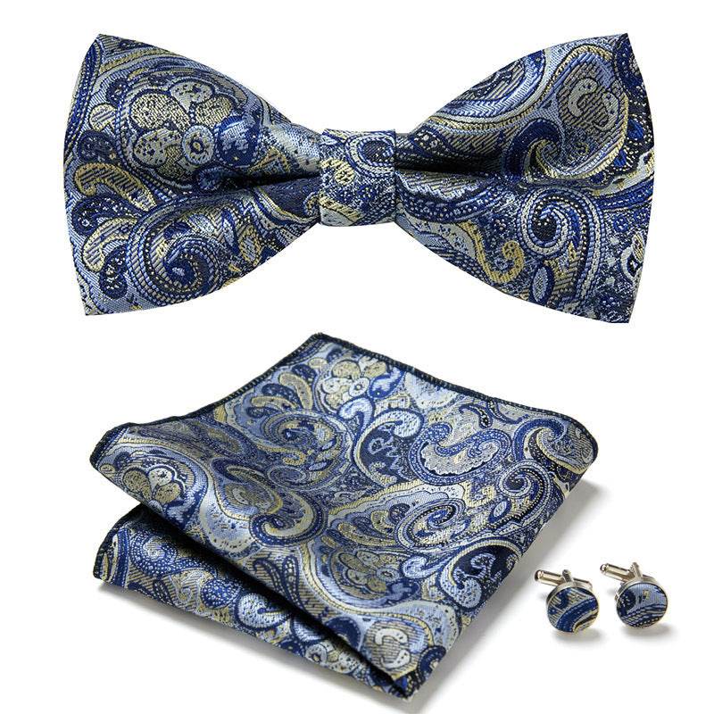 Three Piece Set Of Stylish Bow Ties - Mubimart