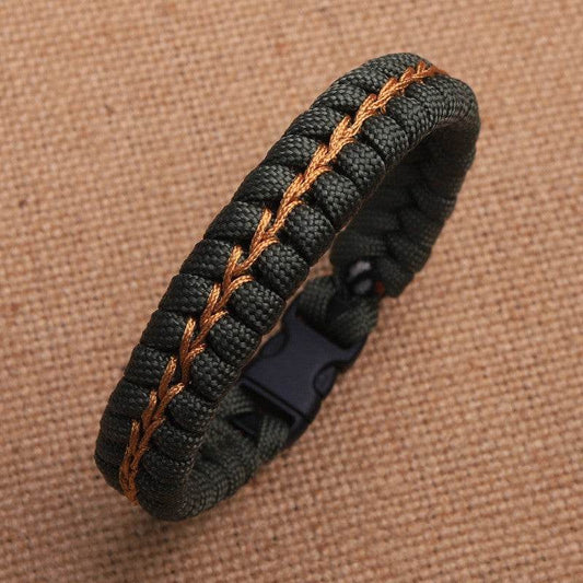 Handwoven Outdoor Sports Bracelet For Men - Mubimart