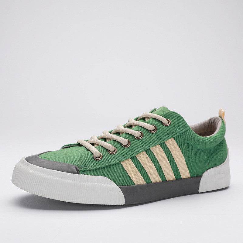 Men's Couple Lace-up Sneakers Flat Bottom Comfort Leisure Cloth Shoes - Mubimart