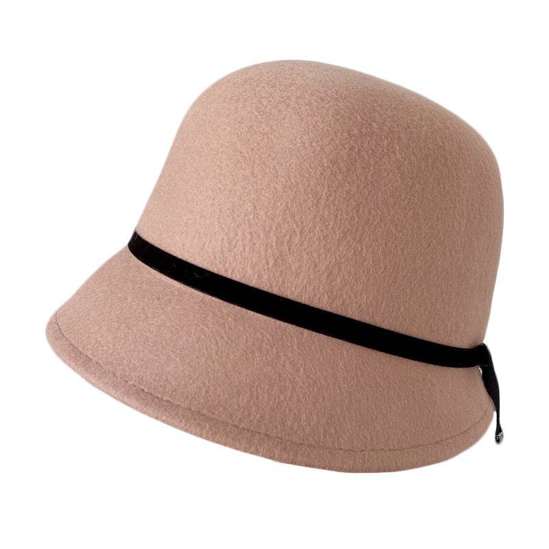 Wool Felt Hats Fine Bow Ladies - Mubimart