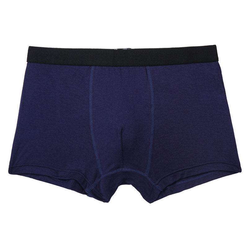 Pure Color Bamboo Fiber Men Underwear - Mubimart