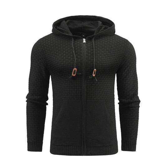 Zipper Hoodies Leather Printing 3D Outdoor Sports Hoodies With Pockets - Mubimart