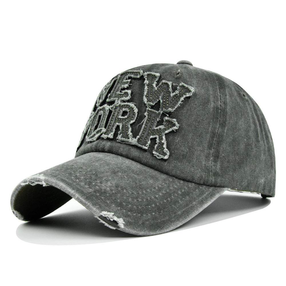 Peaked Cap Sun Hat Letter Curved Brim Hat - Mubimart