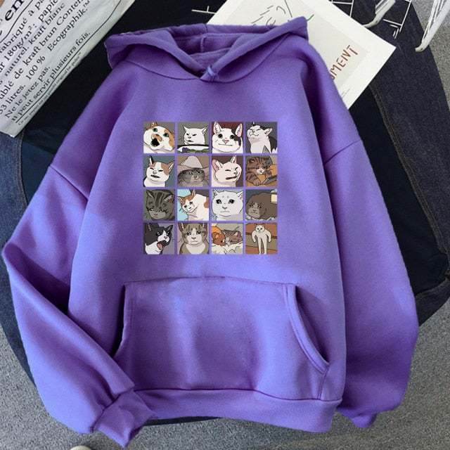 Women's Personalized Harajuku Sweatshirt Loose Plus Size - Mubimart