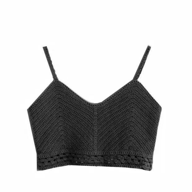 Women's Short Top Sweater Camisole - Mubimart -  