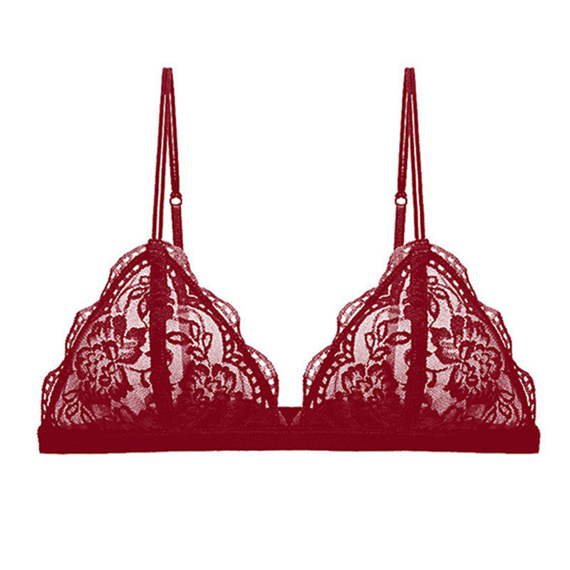 Lightweight Lace Wireless Bra Underwear - Mubimart -  