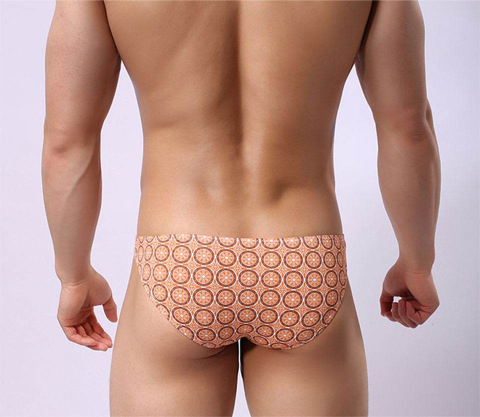 Men's Briefs Fashion Printed Men's Underwear Modal Comfortable Breathable Men's Briefs - Mubimart