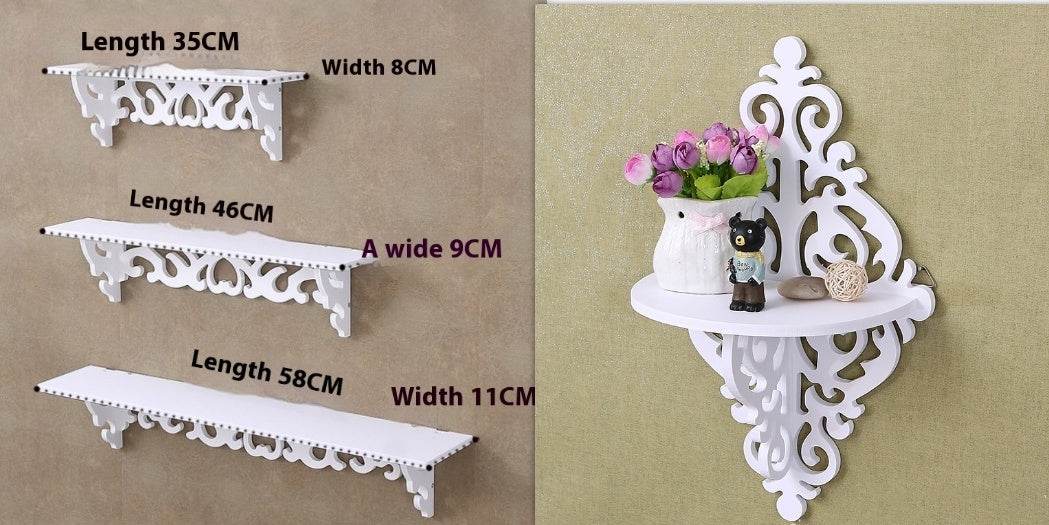 PVC Wall Shelf Punch-free - Mubimart