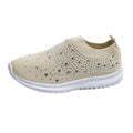 European And American Plus Size Rhinestone Stretch Sock Shoes Casual Men And Women Sneaker - Mubimart
