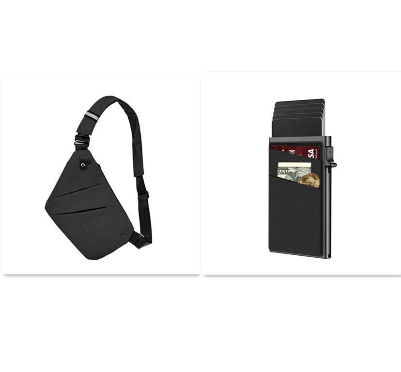 Men's Fashion Casual Travel Sling Crossbody Bag - Mubimart