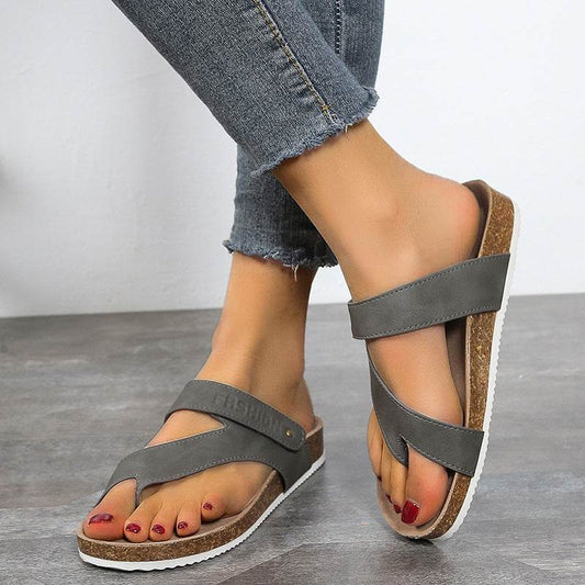 Women's Flat Sandals Flip Flops Slippers Outdoor Daily Casual Beach Shoes Slides - Mubimart