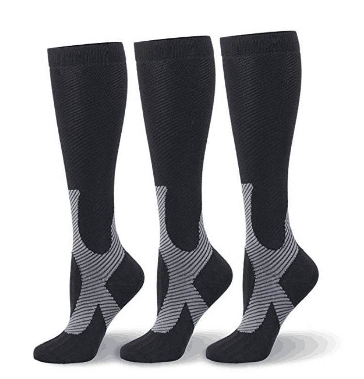 Jacquard Compression Socks, Running Basketball Sports Socks - Mubimart
