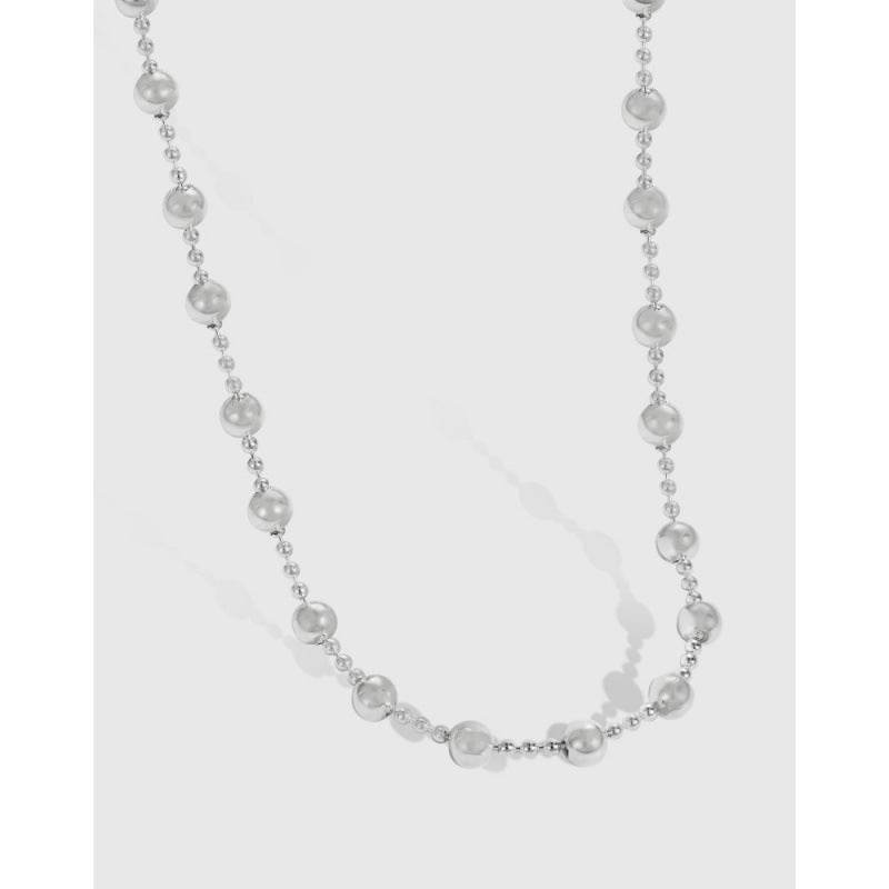 925 Sterling Silver Necklace For Women Choker Fashion Special-interest Design Sense Ornament - Mubimart