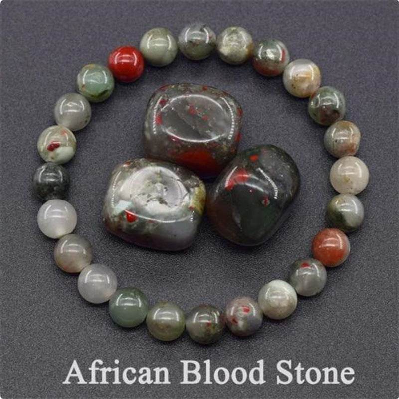 Natural Stone Elastic String Beaded Bracelet Jewelry Stone Tiger Eye Beaded Yoga Bracelets For Men Women - Mubimart