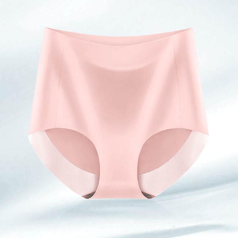 High Waist Seamless Breathable Cotton Antibacterial Women's Panties - Mubimart