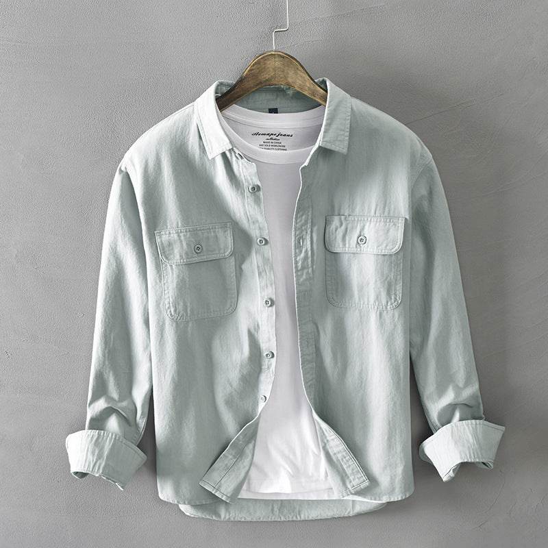 Fashion Young Men's Shirt Jacket - Mubimart