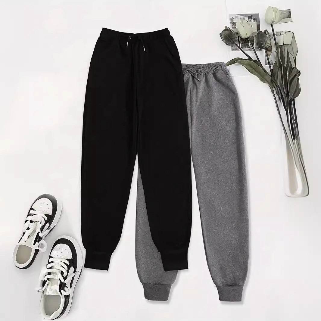 Popular Women's Casual Jogger Pants Straight-leg Pants Slant Pants - Mubimart