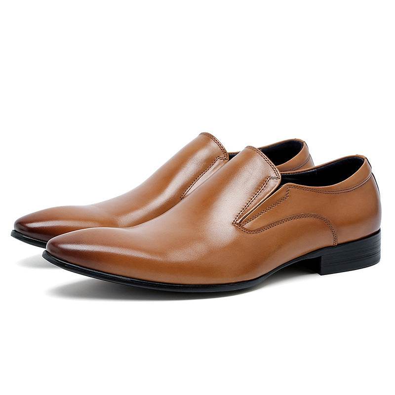 British Pointed Oxford Men's Shoes - Mubimart