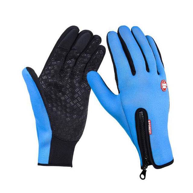 Winter Gloves Touch Screen Riding Motorcycle Sliding Waterproof Sports Gloves With Fleece - Mubimart