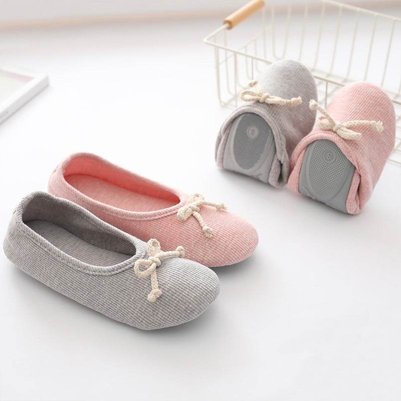 Maternity Indoor Floor Household Shoes Cotton Slipper Female - Mubimart