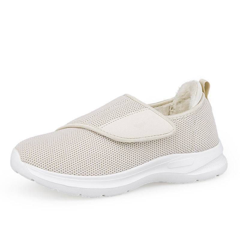 Winter Fleece-lined Casual Sneaker Men And Women Insulated Cotton-padded Shoes - Mubimart