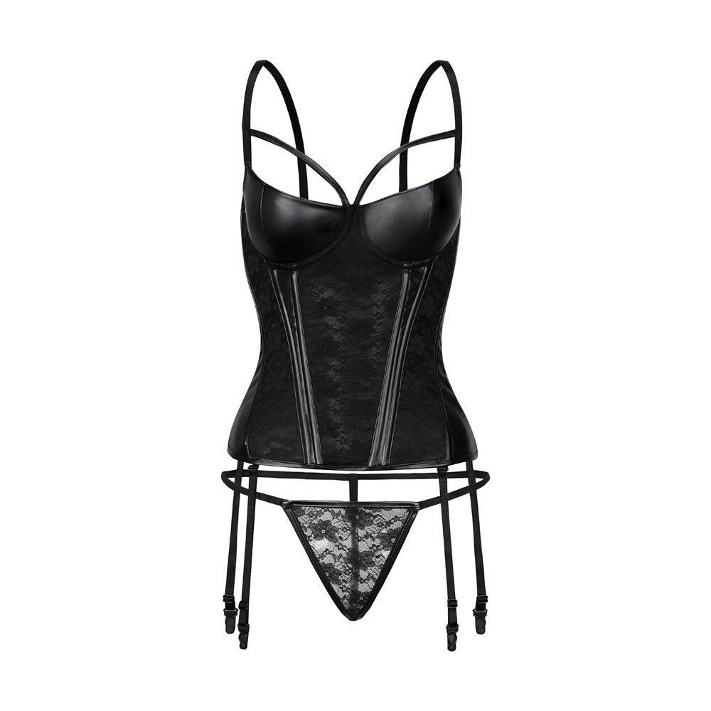 Garter Belt Shaping Top And Underwear - Mubimart