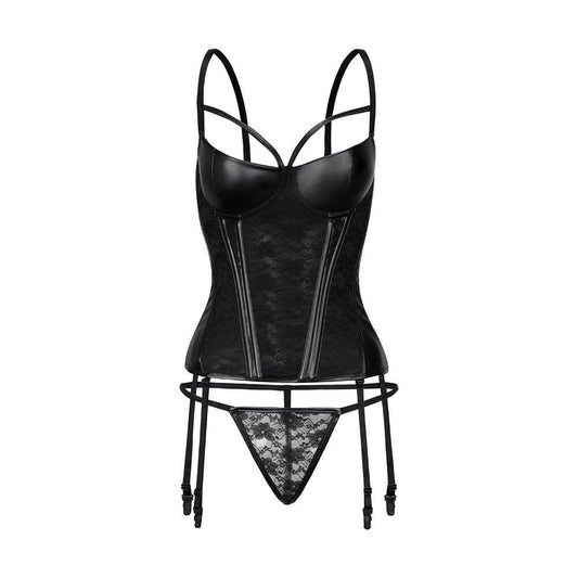 Garter Belt Shaping Top And Underwear - Mubimart