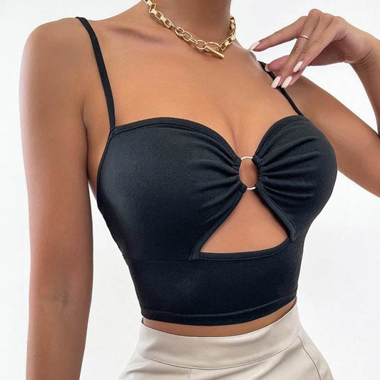 Women's Camisole Camouflage Navel Top - Mubimart