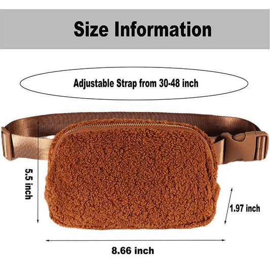Sports Fanny Pack Fleece Mini Fitness - Mubimart