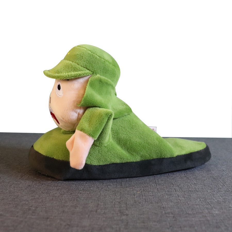 Genuine Moving Fuzzy Slipper Apology Surrender Little Fat Soldier Baga Slipper - Mubimart -  