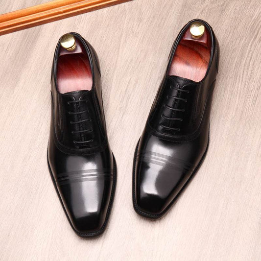 Fashion Mens Formal Leather Shoes - Mubimart