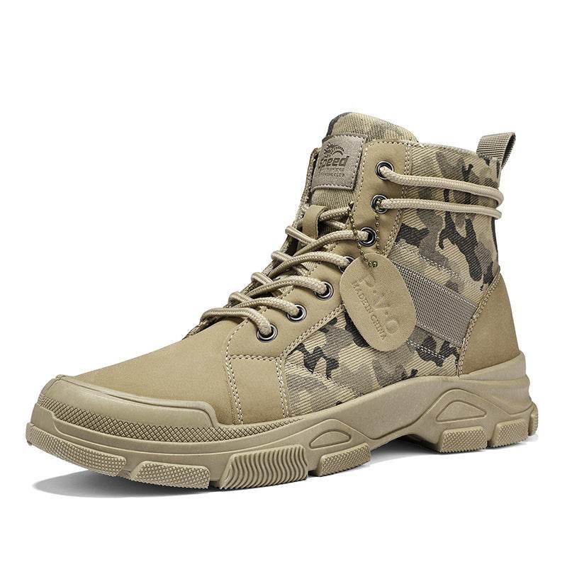 New Canvas High-top Tooling Retro Outdoor Hiking Boots - Mubimart