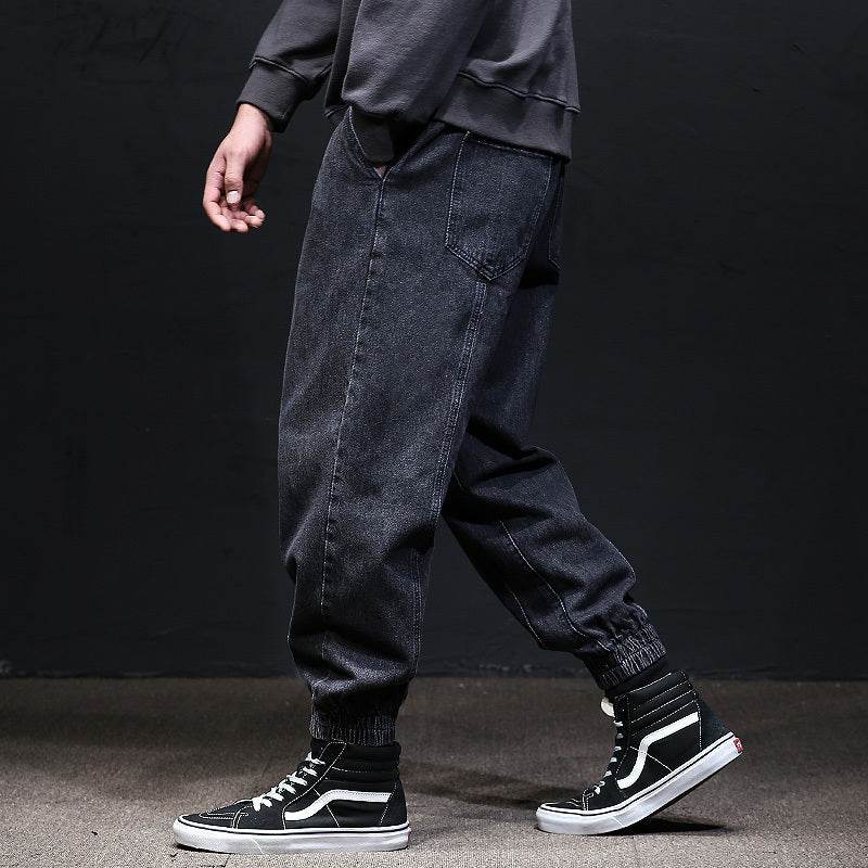 Fallwinter Tooling Jeans Mens Loose Harem - Mubimart