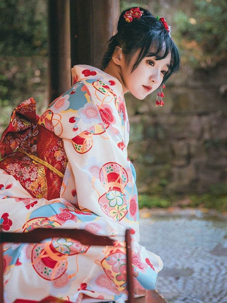 Shenming Girl Formal Dress Traditional Japanese Kimono Dress - Mubimart