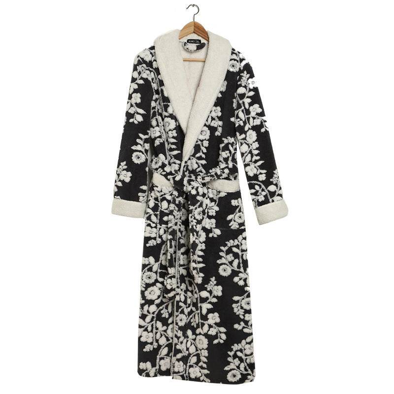 Thicken And Lengthen Plus Size Flannel Nightgown - Mubimart